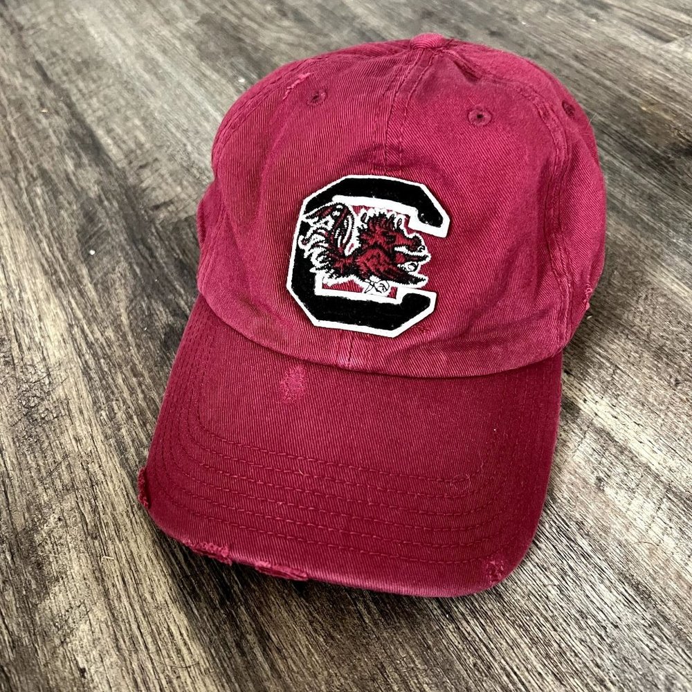 South Carolina '47 Twins Size Medium Red Distressed Hat
